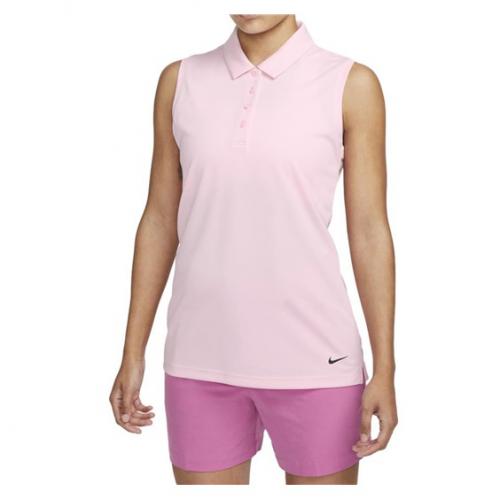 Nike Dri-Fit Victory dmsk polo bez rukv Soft Pink/Black velikost XL