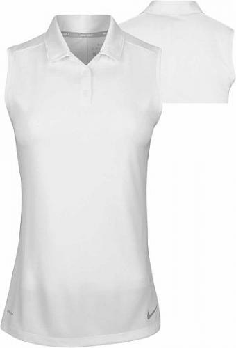 Nike Dri-FIT Victory Sleeveless Golf Shirts WHITE Velikost  L